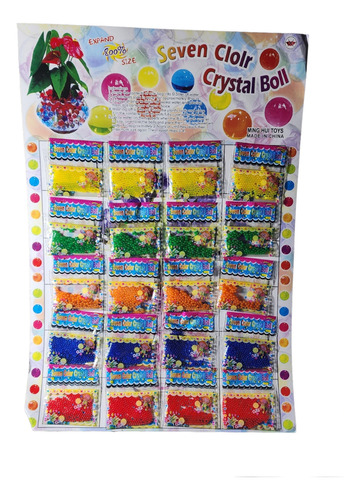 40 Sobres Orbeez Gel Crecen En Agua Souvenir 