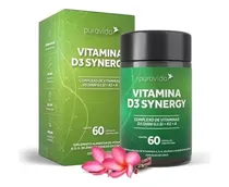 Comprar Vitamina D3 Synergy Vit K2 +  Magnésio Puravida 60 Caps