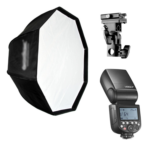 Kit Octabox Godox 80cm + Flash Godox V850iii Bracket Tipo B