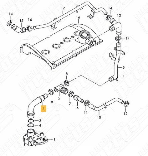 Tubo Respiro Motor Passat 1.8 T 20v 98-01 Original