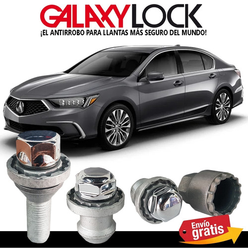 Acura Rlx Galaxylock Birlos De Seguridad Color Cromo