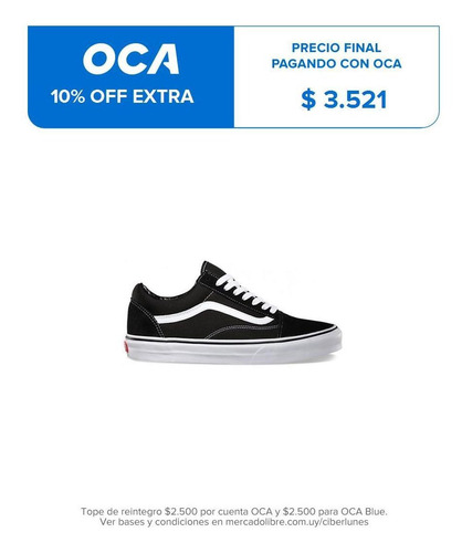 Championes Originales Vans Old Skool Negro