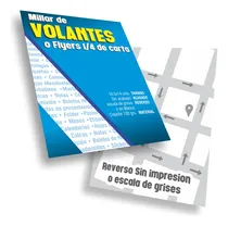 Comprar Volantes Publicitarios 1\u002F4 Carta, Impresos 4x1 O 4x0
