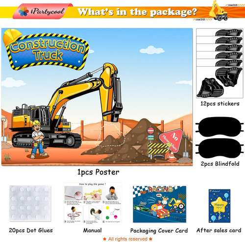 Ipartycool Juegos De Construcción, Pin The Bucket On The Exc