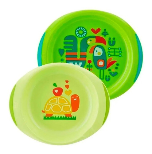 Chicco Set De Platos 12m+ Verde 160023/21/22