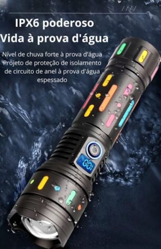 Lanterna Led Gt60 Multifuncional 5000m Super Potente G85