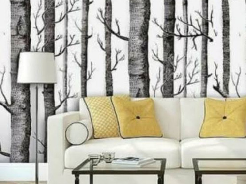 Imagen 4 de 9 de Papel Tapiz Vinilico Decorativo Interiores Impermeable 10 M