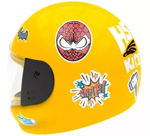 Casco Moto Niño Niña Halcon H5 Kids Integral + Stickers