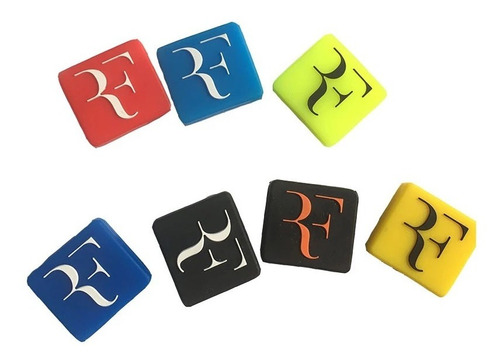 Imagen 1 de 6 de Antivibrador Raqueta Tenis Roger Federer Logo Colores X5