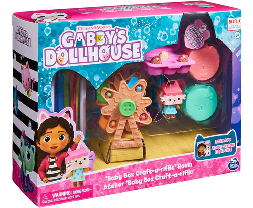 Gabby's Dollhouse, Baby Box Cat Craft-a-riffic Room With ...