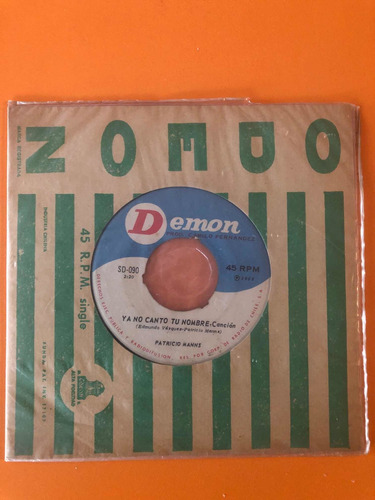 Disco De Patricio Manns Formato 45 Año 1965