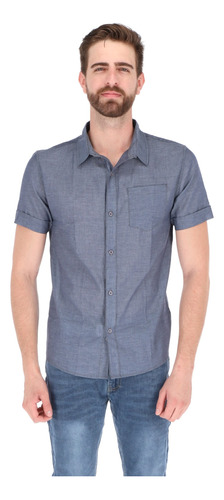 Camisa De Manga Corta Para Hombre Slim Fit: Moda Casual