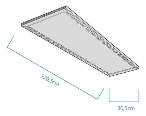 Panel Led 120x30 Cm 48w Blanco Neutro 4500k Macroled C1