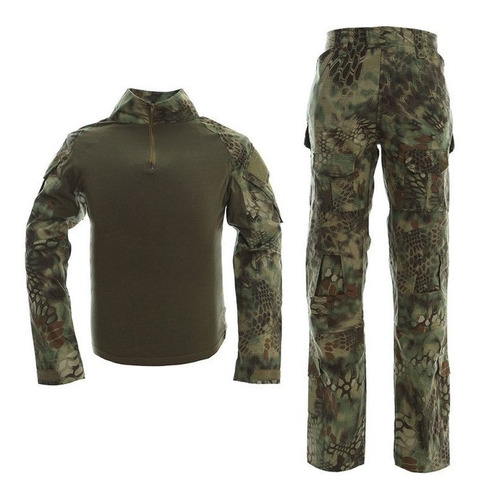 Conjunto Combat Shirt Calça Camuflado Militar Python Avb Vp