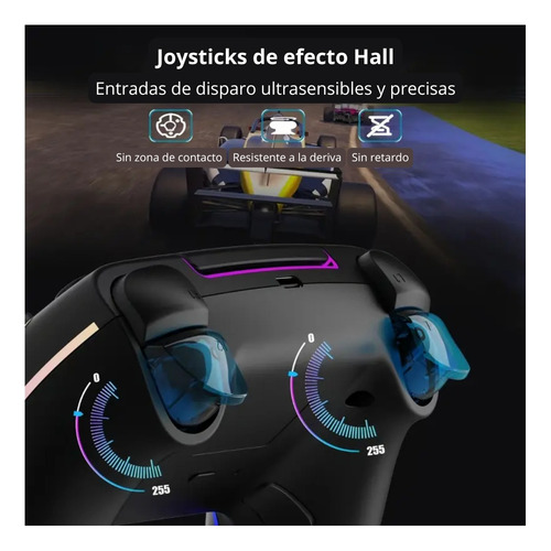 Joystick Bluetooth Para Ps4 Seisa Inalambrico Rgb Turbo Pc