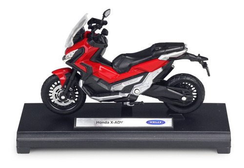 Welly Honda X-adv Rojo Miniatura Metal Moto 1/18 [u]