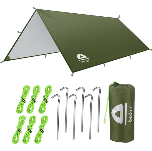 Lona De Campamento Impermeable Bedee, Hamaca Liviana Con Mos