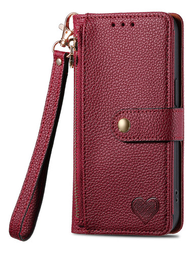 Funda De Piel Tipo Cartera For Teléfono Sharp Sense