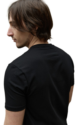 Remera Algodón Con Lycra Hombre Confort Silm Fit Marc Marie