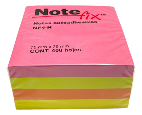 Cubo Notas Adhesivas 3m Note Fix 3x3 4x Blocks 100 Hojas C:u