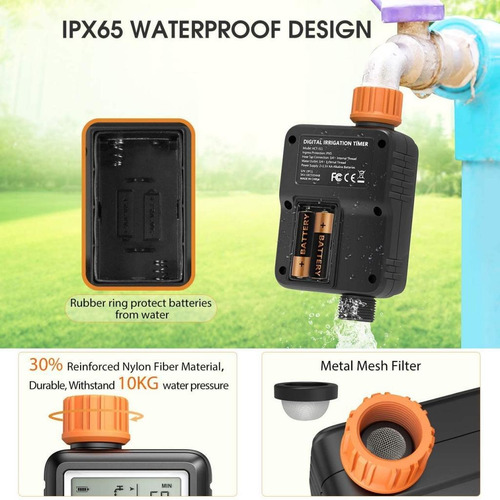 Imagen 5 de 9 de Temporizador De Agua Programable 3 Sistema De Riego De