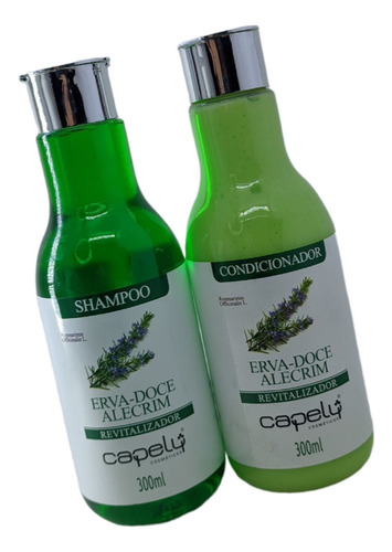 Kit Shampoo 300ml Cond 300ml Erva Doce Alecrim Capely