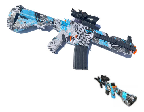 Rifle Automático Lanza Hidrogel Recargable M416 Azul Extream