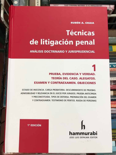 Imagen 2 de 4 de Técnicas De Litigación Penal 3tomos