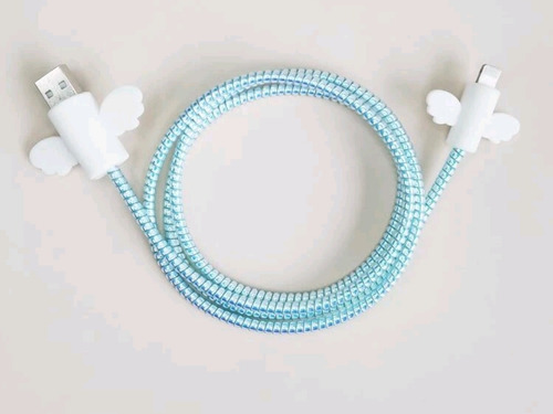 Protector Cable Celular Alas Cuidado Espiral