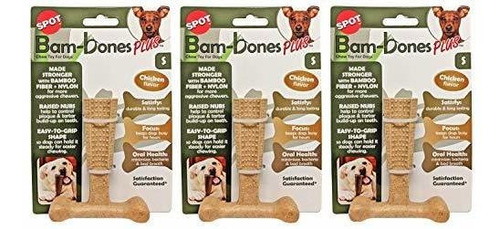 Ethical Pet 3 Pack De Bambones Plus  S Masticables Dura...