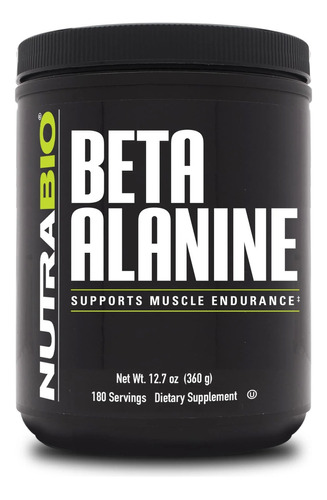 Beta Alanina 360 Gr Nutrabio Sabor Unflavored