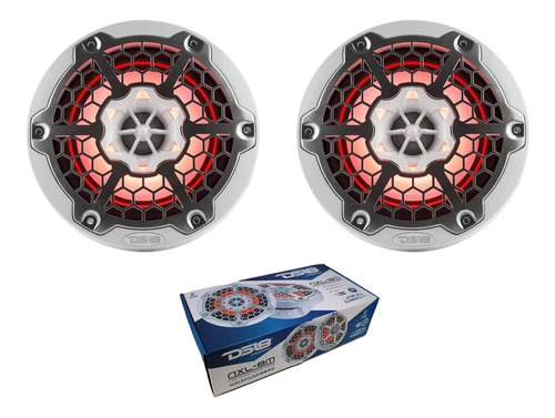 Pair Of Hydro White 8  750w 4 Ohm 2-way Marinne Speakers