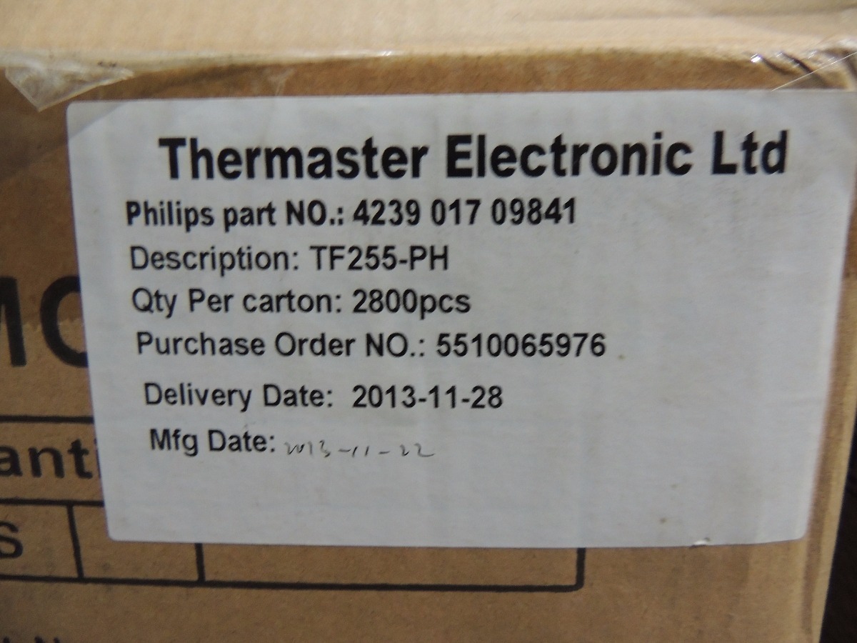 Fusível Térmico 250v10a 255ºc Thermaster Tf255-ph | Parcelamento sem juros