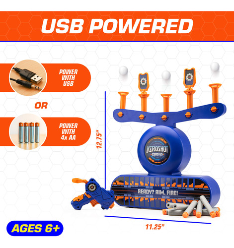 Shooting Game Usa Toyz Astroshot Zero Gs Con Foam Blaster To