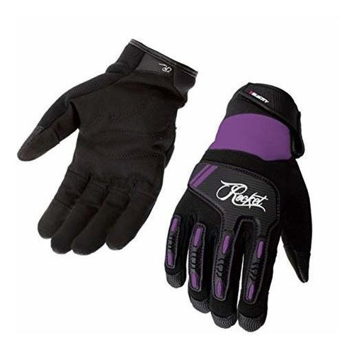 Guante Moto Joe Rocket Velocity 3.0 (negro/morado, LG)