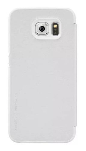 Funda flip cover Nillkin Qin blanco con diseño liso para Samsung Galaxy S6