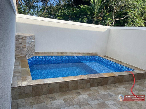 Imagem 13 de 17 de Casa Nova Com Piscina Em Itanhaém - Ita3702