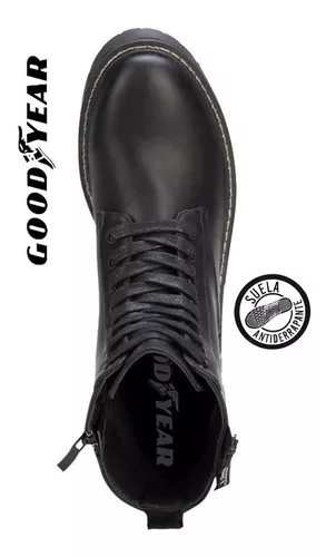 Bota Militar De Mujer Goodyear Negra De Calidad!