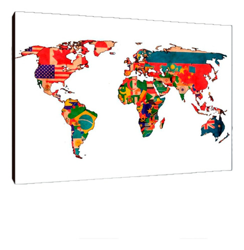 Cuadros Poster Mapas Planisferio S 15x20 (rio (11))