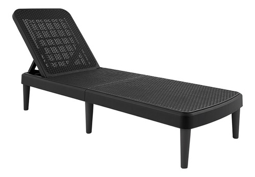 Camastro Plegable Tipo Rattan, Protección Uv, Ajustable