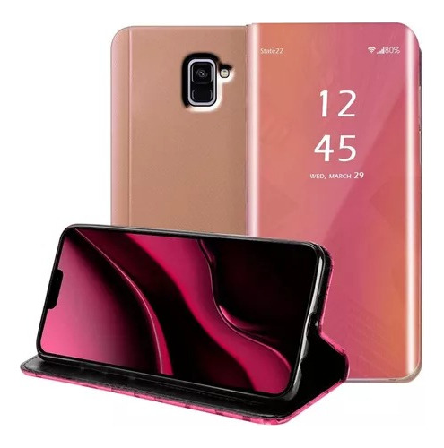 Funda Para Samsung Galaxy A6 Sm-a600fn Flip Cover Espejo