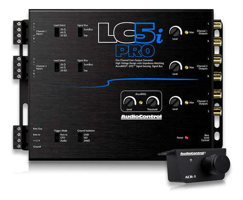 Convertidor Alta-baja Audiocontrol Lc5i 5 Canales / Accubass