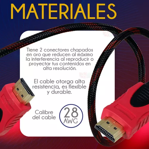 CABLE HDMI 1 METRO, 1.5 MTS Y 1.8 MTS