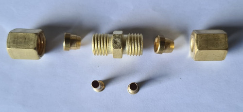 Kit União Emenda Porca Anilha Insert Tubo De 12mm C/4un