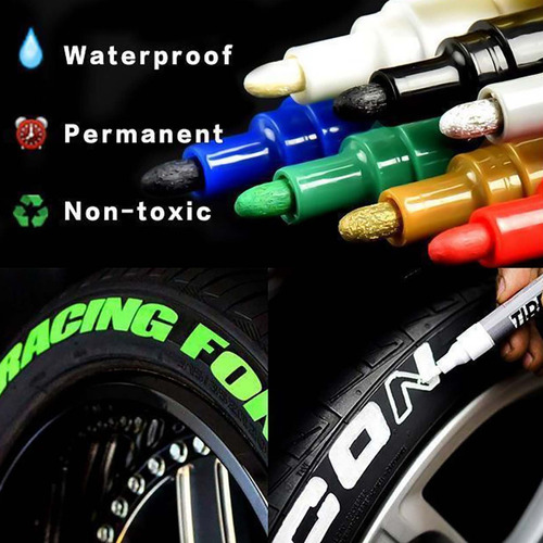 Rotulador Tire Paint Up Creative, Blanco Y Aceitoso, No