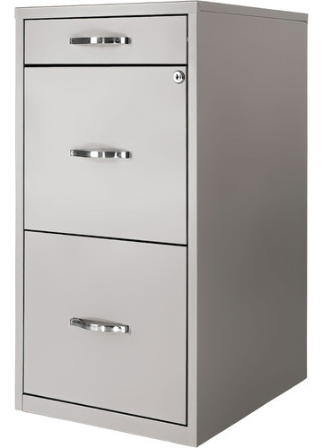 Archivero Metalico 2 Gabinetes + 1 Cajon Papelero Oficina Color Gris