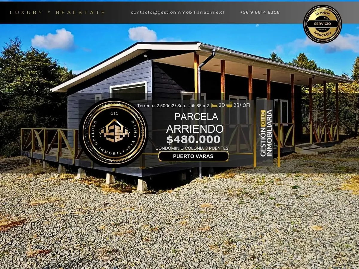 Imagen 1 de 20 de Arriendo Puerto Varas Colonia Tres Puente (143178)