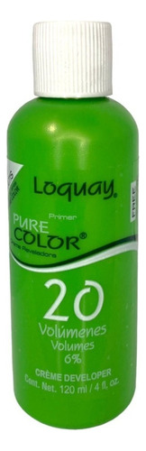 Tinte Loquay Primer Pure Color 120 G + 20 Vol. 120ml Tono 10.1 rubio extra claro cenizo