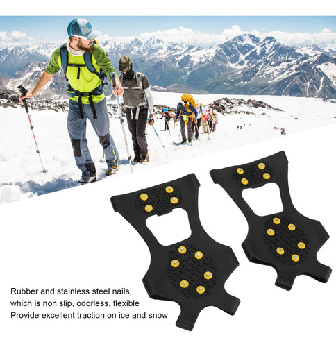 2 Crampones De 10 Dientes, Crampones Para Escalada En Nieve