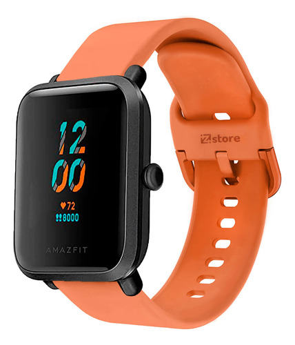 Correa Compatible Con Amazfit Bip S Naranja Hebilla 20m